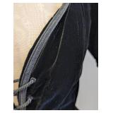 Yves Saint Laurent Velvet Lace-Up Top - Gipsy Bodice, Size 38, Made in France, 1977