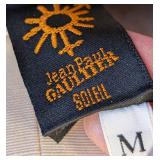 Vintage Jean Paul Gaultier - Black & Multi Print Open Back Semi Sheer Top