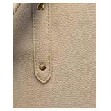 Citi Collective Vegan Leather Tote Bag - Ivory Pebbled Leather