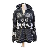 Aly Marka Wool Hooded Sweater - Medium (M) Made in Ecuador