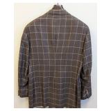 Samuelsohn Windowpane Plaid Blazer 44L - Men