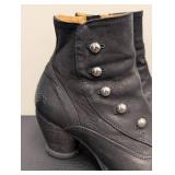 John Fluevog Black Leather Ankle Boots - Size 7.5
