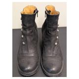 John Fluevog Black Leather Ankle Boots - Size 7.5