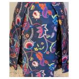 Ted Baker Fluxam Folk and Foilage Navy and Floral Fit and FlareDress - Size 2