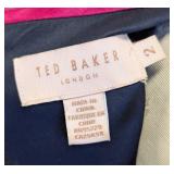 Ted Baker Fluxam Folk and Foilage Navy and Floral Fit and FlareDress - Size 2