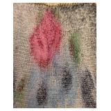 Antique Beaded Mesh Purse Gold-Tone Frame & Chain