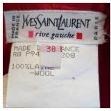 Yves Saint Laurent Vintage Tartan Wool Vest - Size 38, Made in France