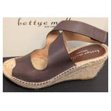 Bettye Muller Espadrille Wedge - Brown Leather - Women