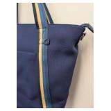 Blue Citi Collective Neoprene Tote Bag - Navy, Striped Handles