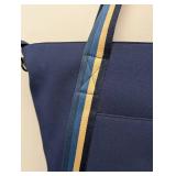 Blue Citi Collective Neoprene Tote Bag - Navy, Striped Handles