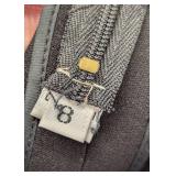 Geoffrey Beene Vintage Navy Dress - Size 8 with Metallic Cross-Front Panels