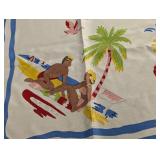 Ralph Lauren Silk Scarf 30 x 30 in - Tropical Flamingos & Palm Print