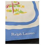 Ralph Lauren Silk Scarf 30 x 30 in - Tropical Flamingos & Palm Print