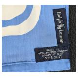 Ralph Lauren Silk Scarf 30 x 30 in - Tropical Flamingos & Palm Print