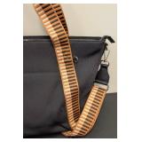 Citi Collective Neoprene Tote Bag , Black with Tan Straps