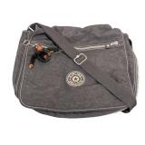 Kipling Crossbody Bag - Black Nylon, Monkey Zipper Pull