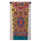 Oilily Scarf - Multicolor Paisley - 100% Acrylic