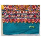Oilily Scarf - Multicolor Paisley - 100% Acrylic
