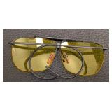 Orvis Interchangeable Lens Sunglasses with Case & Extra Lenses - Yellow, Brown, Dark
