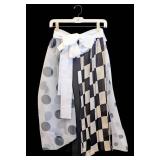 Vintage COMME des GARCONS Vintage Belted Skirt - Dot & Check Print - Size Small