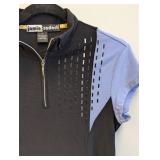 Jamie Sadock Zip-Front Polo Shirt - Size Small