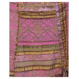 Oilily Patchwork Skirt - Pink & Gold Jacquard, EU 38