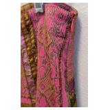 Oilily Patchwork Skirt - Pink & Gold Jacquard, EU 38