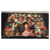 Oilily Scarf - Floral Print with Polka Dot Border