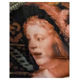 Oilily Scarf - Floral Print with Polka Dot Border