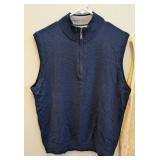Peter Millar Merino Wool Vests (Pair) Navy & Cream - M & L