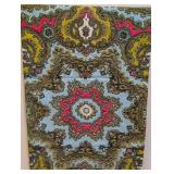 Oilily Green Scarf - 11 In X 52 In - Paisley Motif