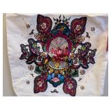 Oilily Summer of Love Tote in White Multicolor Print