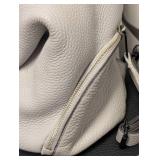 Rebecca Minkoff Leather Backpack - Pebble Leather, Light Gray