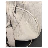 Rebecca Minkoff Leather Backpack - Pebble Leather, Light Gray