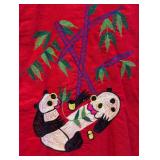 Vintage Panda & Phoenix Embroidered Vest - Chinese Style, Women