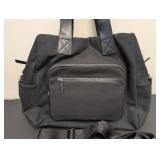 Citi Collective Canvas Bag (Large) - Black, Front Zip Pocket