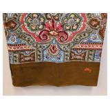 Oilily Scarf  Multicolor Brown Pattern