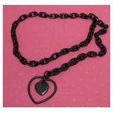 Moschino Cheap & Chic Vintage Belt - Heart Pendant