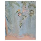 Oilily Floral-Embroidered Light Blue Long-Sleeve Shirt - Size Small