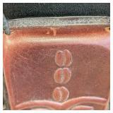 Handcrafted Leather Crossbody Wallet - Embossed Face Panel - No Maker Mark