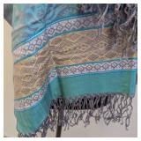 Elephant Motif Pashmina Shawls - (Lot of 3)