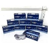 MSRP $250 10 NEW HONEYWELL UVEX Safety Goggles UV Light Protection, Frosted brow guard reduces glare, High-performance Dura-Streme Anti-Fog/Scratch-Resistant Coating, ANSI Z87.1 Certified Eye Protecti