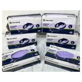 MSRP $500 – 6 Boxes Halyard Lavender Nitrile Powder-Free Exam Gloves, Size Large (L), 250 Gloves/Box (1,500 Total), Latex-Free, Textured Fingertips, Tested for Use with Chemotherapy Drugs, Medical-G