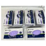 MSRP $500 – 6 Boxes Halyard Lavender Nitrile Powder-Free Exam Gloves, Size Large (L), 250 Gloves/Box (1,500 Total), Latex-Free, Textured Fingertips, Tested for Use with Chemotherapy Drugs, Medical-G