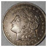 1921 Morgan Dollar $1  F w/Toning