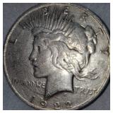 1922D  Peace Dollar $1  VG/F