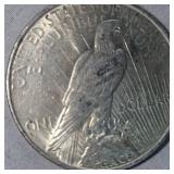 1922 Peace Dollar $1  AU Plus w/Beautiful Toning