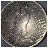 1922 Peace Dollar $1  AU Plus w/Beautiful Toning