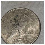 1924 Peace Dollar $1  XF w/Patina