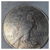1923 Peace Dollar $1  XF w/Gold Patina